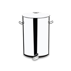 LIXEIRA INOX COM PEDAL 75L