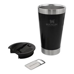 COPO TERMICO CERVEJA COM TAMPA  473ML PRETO STANLEY